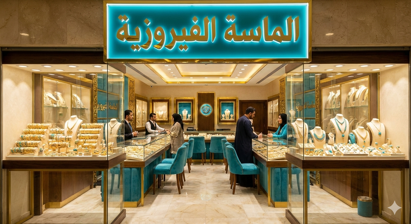 واجهة محل الماسة الفيروزية